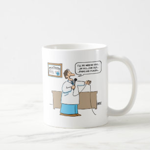 Proctologist Sings Karaoke Cartoon Funny Mug