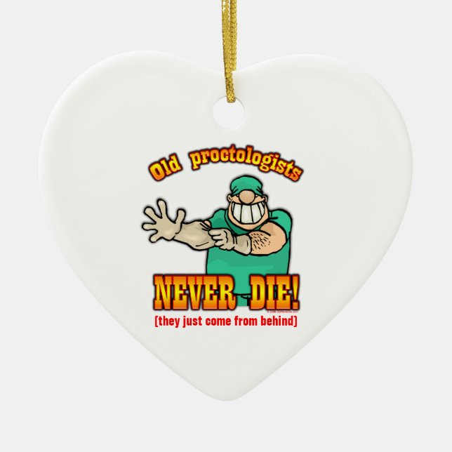 Proctologists Ceramic Ornament (Front)