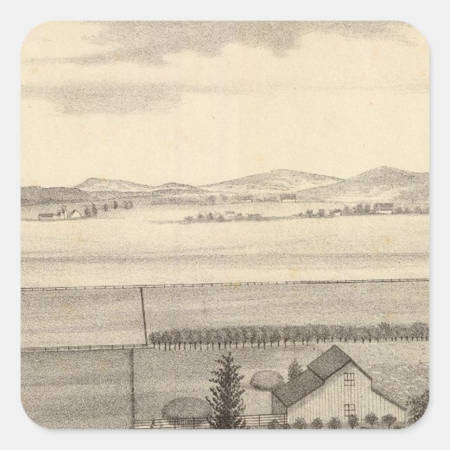 Proctor res, farm square sticker (Front)