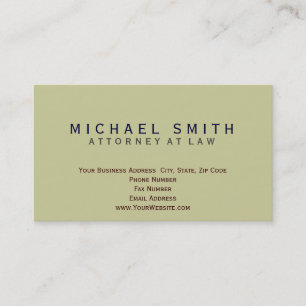 Procureur à la loi Carte de visite minimal