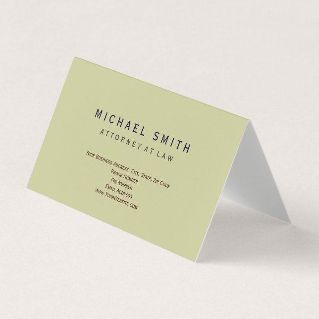 Procureur à la loi Carte de visite minimal (Devant)