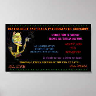 Prodigal Freak Sideshow Poster