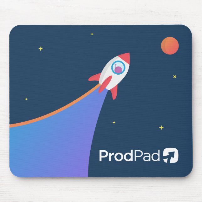 ProdPad 'From here to Mars' Mouse Mat (Front)