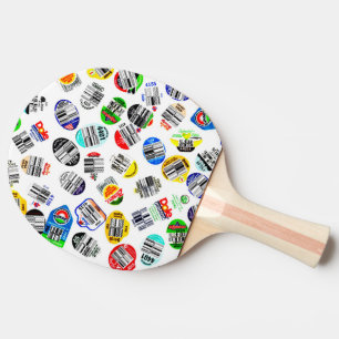 Produce Bar Code Stickers Ping Pong Paddle