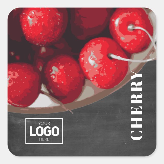 Product Brandy Cherry Logo Stickers (Front)