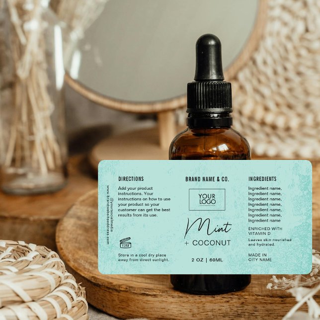  Product Customizable Mint Rustic Label (Creator Uploaded)