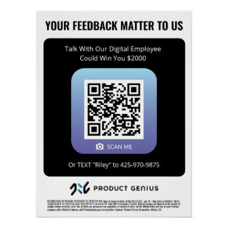Product Genius Glossy Poster - Sweepstakes