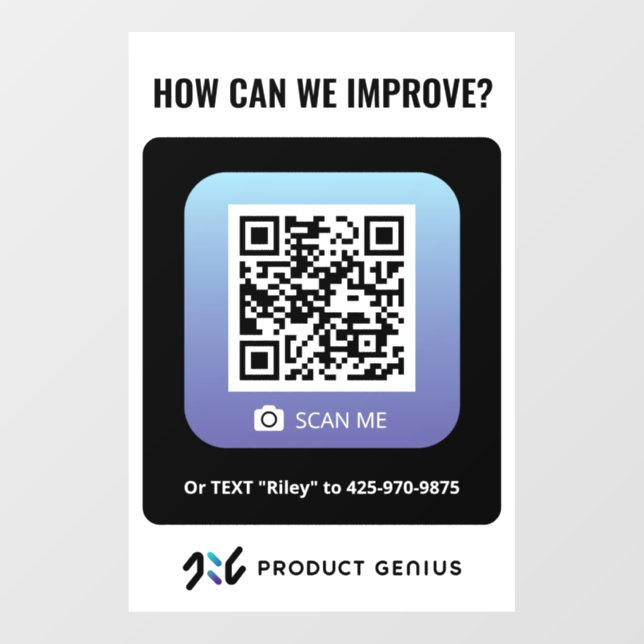 Product Genius Window Cling (Sheet)