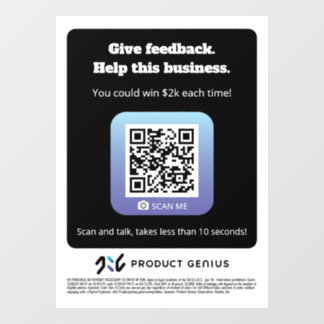 Product Genius - window cling - 101524version