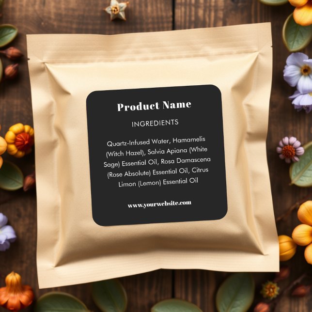 Product Ingredient Label | Black (Creator Uploaded)