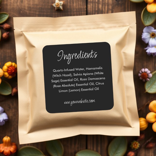  Product Ingredient Label | Black (Creator Uploaded)