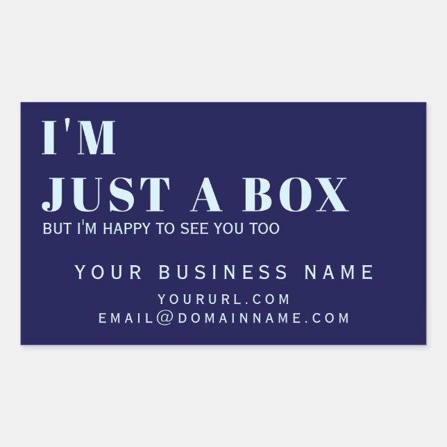 Product Label, Business Purchase Box Packaging, Re Sticker (Front)