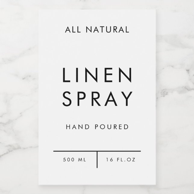 product label organization storage - LINEN SPRAY (Single Label)