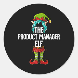 Product Manager Elf Classic Round Sticker