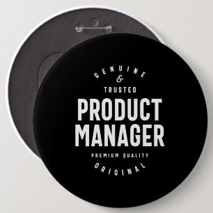 Product Manager Job Title Gift 6 Inch Round Button