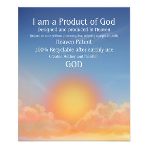 Product of God Art Photo Print