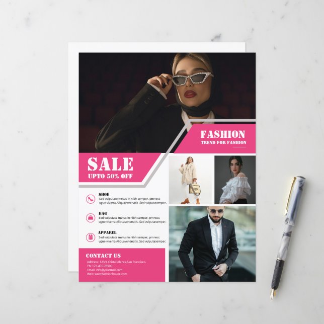 Product Promotion Flyer Template (Front/Back In Situ)