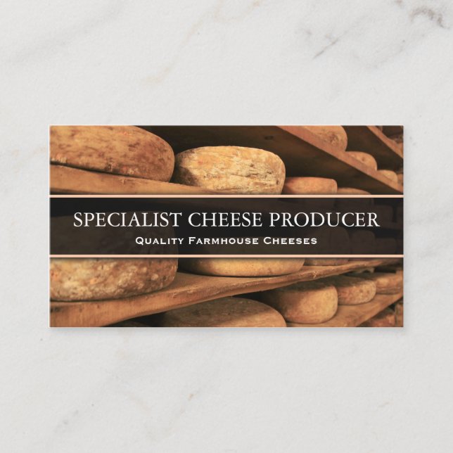 Producteur de fromage / Carte de visite photo fabr (Devant)