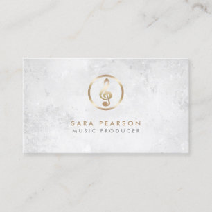 Producteur de musique Gold Gramophone Carte de vis