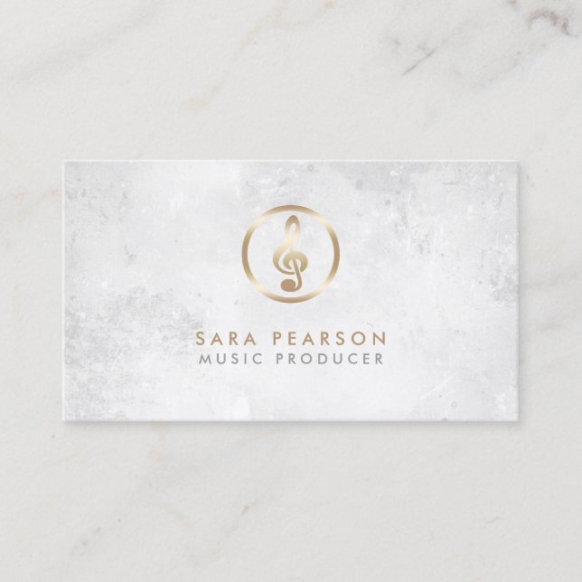 Producteur de musique Gold Gramophone Carte de vis (Devant)