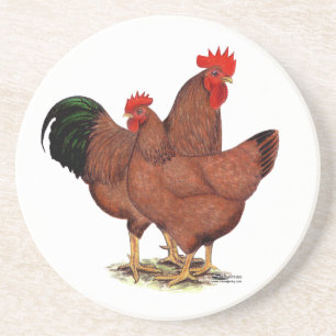 Production Red Chickens Coaster