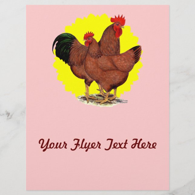 Production Red Sunburst Flyer (Front)