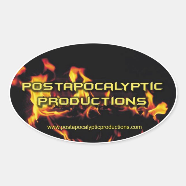 Productions postapocalyptiques Sticker ovale (Devant)