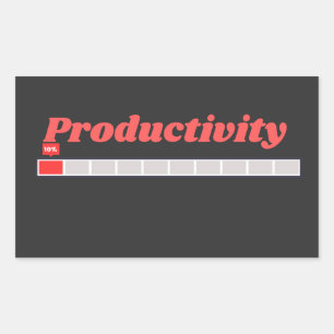 Productivity Loading Funny Work Humour Design Sticker