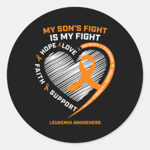 Products Gift Dad Mom Leukaemia Awareness  Son Leu Classic Round Sticker