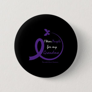 Products Gifts Purple Grandma Pancreatic Cancer Aw 2 Inch Round Button
