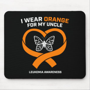 Products Gifts Wear Orange For Uncle Leukaemia Mouse Pad