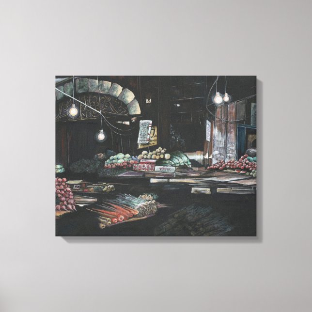 Products of a Struggled Harvest, Jerusalem Canvas Print (Front)