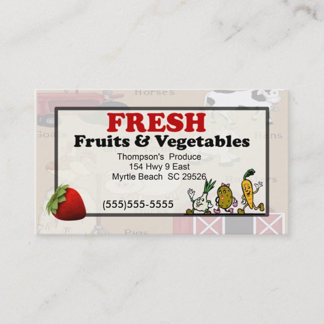Produire le Carte de visite (Devant)
