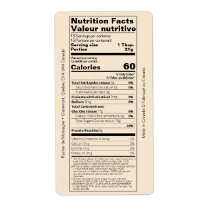Produit de la valeur nutritive du miel en français