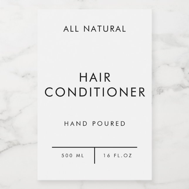 produit étiquette organisation stockage HAIRCONDIT (Étiquettes simples)
