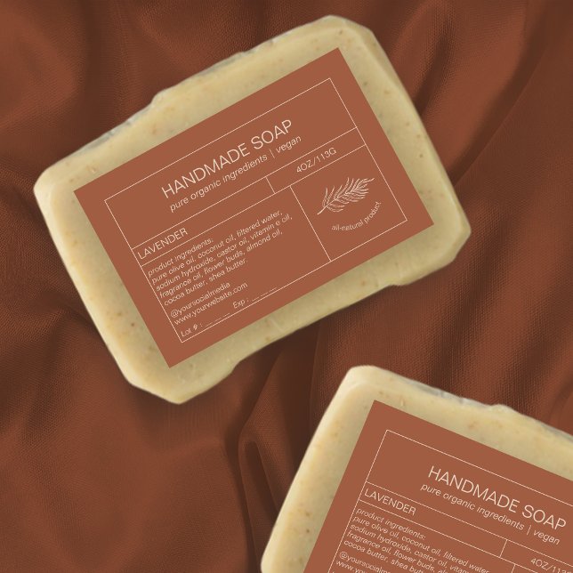 Produit moderne Étiquette de savon cosmétique en t (Créateur téléchargé)