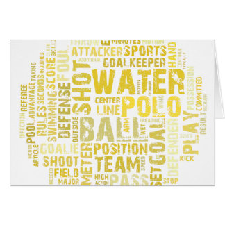 Produits de nuage de mot de polo d'eau