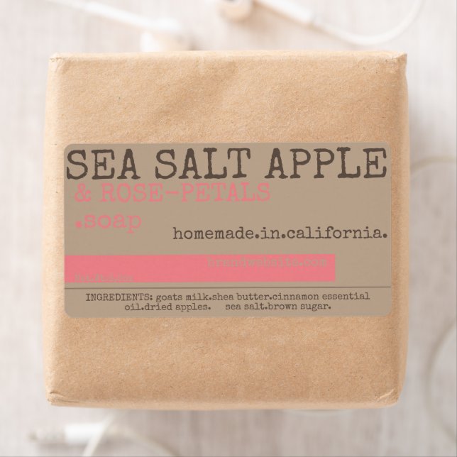 Produits Étiquettes Savon ou bougies Rustique Vint (En situation)