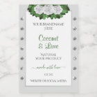 Produits gris clair Étiquettes Vert Blanc Roses Bi