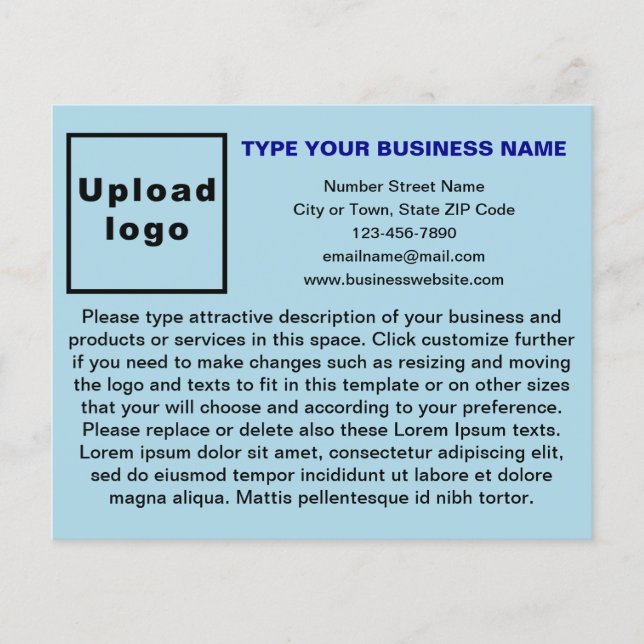 Produits ou services d'affaires sur prospectus ble (Devant)