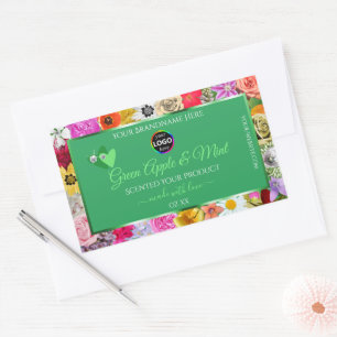 Produits verts floraux Étiquettes Coeurs Diamants