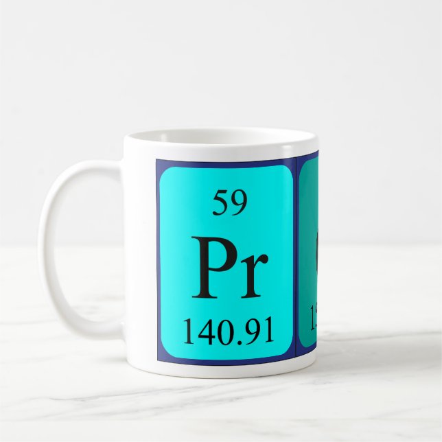 Prof periodic table name mug (Left)