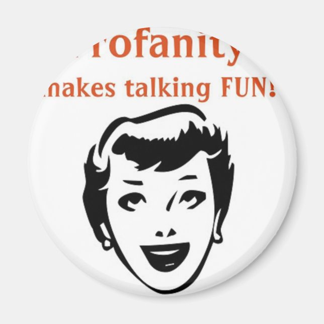 profanity funny artwork magnet (Front)