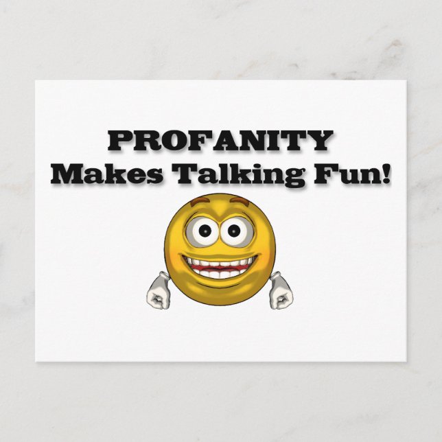 PROFANITY POSTCARD (Front)