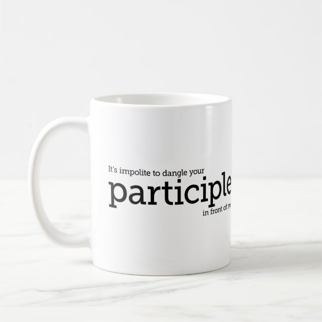 Professeur d'Anglais de tasse de grammaire de (Gauche)