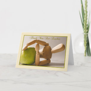 professeur d'art merci carte de voeux