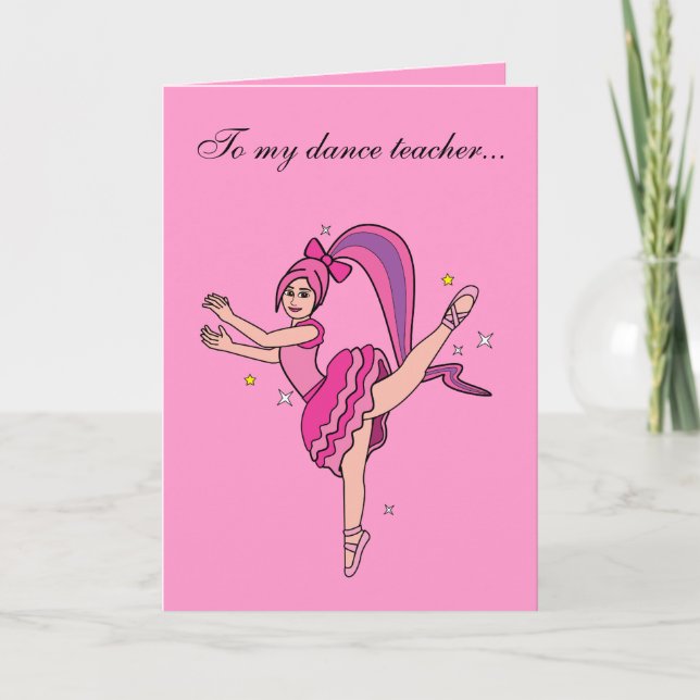 Professeur de danse Carte Saint Valentin (Devant)