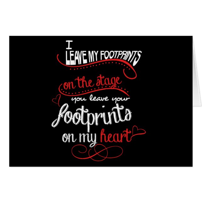 Professeur de danse - empreintes de pas sur le (Devant horizontal)