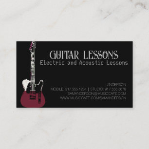 Professeur de guitare Appel de leçons électrique