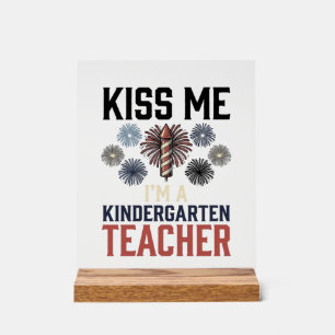 Professeur de maternelle Feu d'artifice Vintage Co